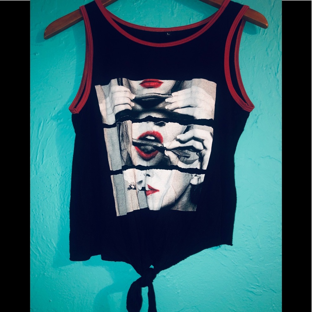 FLASH SALE ! Girl rolling blunt tank top
